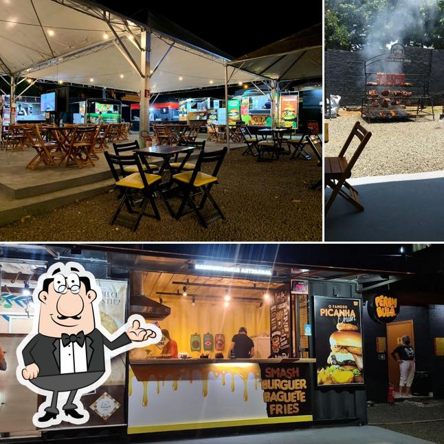 O interior do Food Park Piracicaba