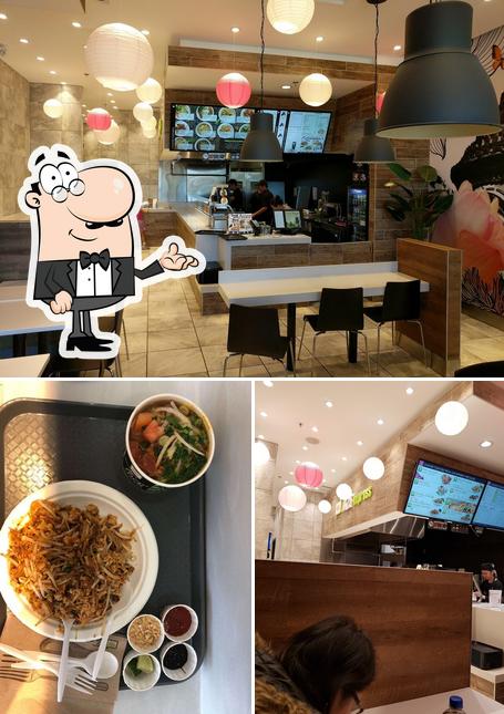 Parmi les différentes choses de la intérieur et la nourriture, une personne peut trouver sur Thai Express Restaurant Edmonton