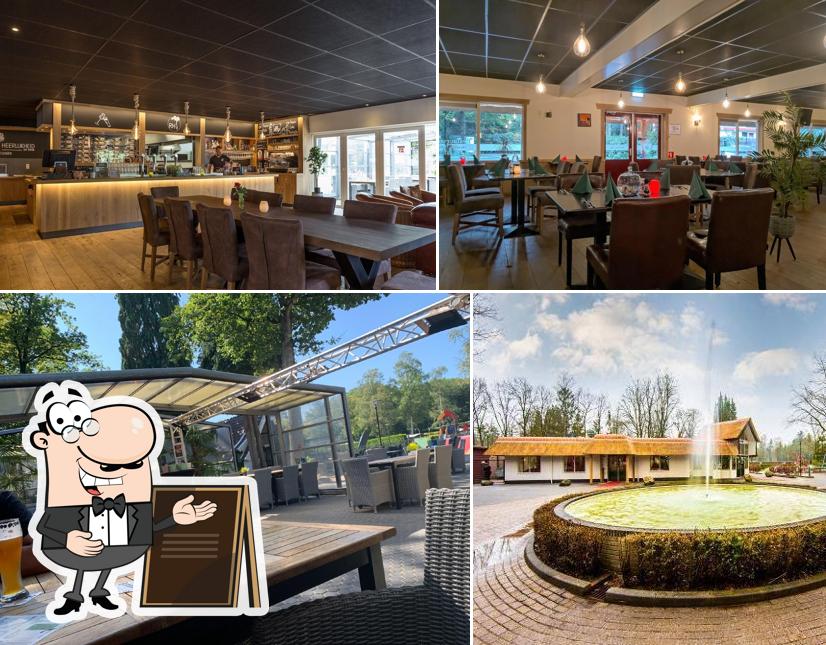 Take a look at the picture displaying exterior and interior at Restaurant Heerlijkheid