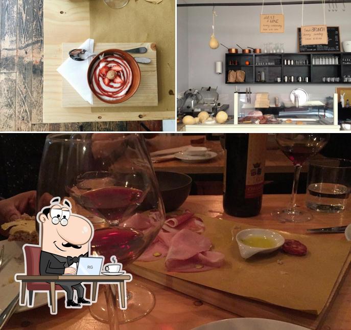 Among different things one can find interior and wine at SIGNORA AVA