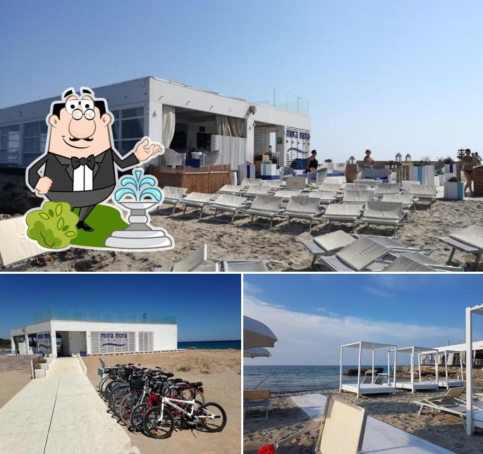 Puoi goderti l'aria fresca dal dehors di Mora Mora Beach