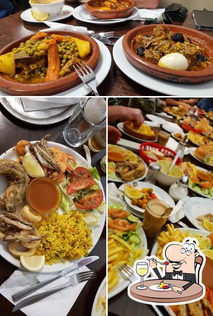 Essen im Al Baraka Restaurant