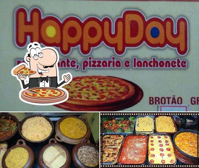 Escolha pizza no HappyDay