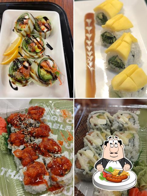 Nourriture à Pine sushi square