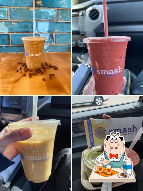 Smash Juice Bar & Eatery provides a range of drinks