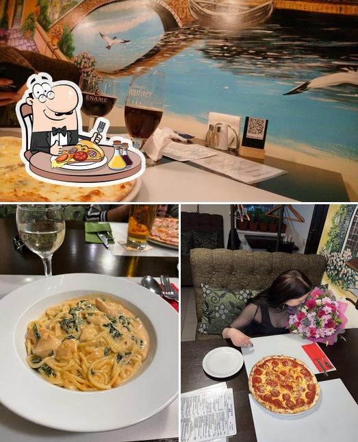 Try out pizza at Trattoria Evi