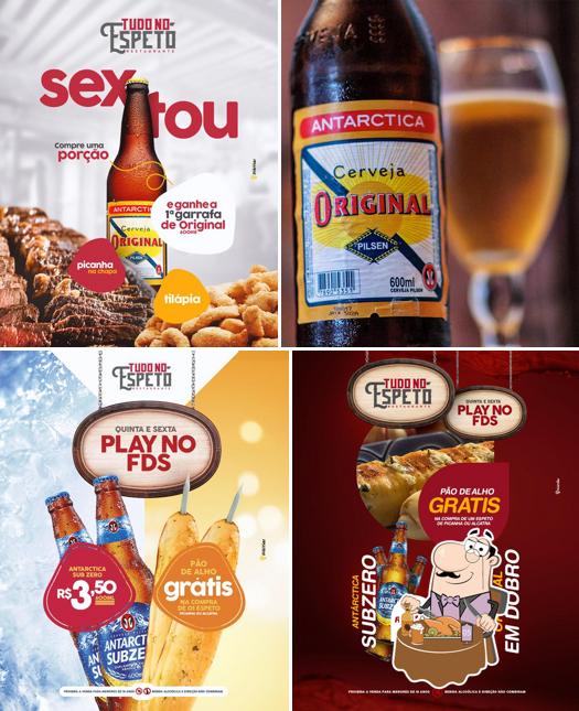 Você pode tomar uma tulipa de cerveja leve ou escura