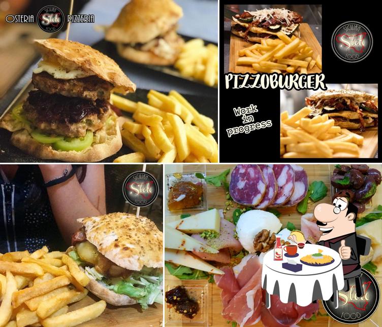 Ordina un hamburger a Sleto - Osteria - Pizzeria