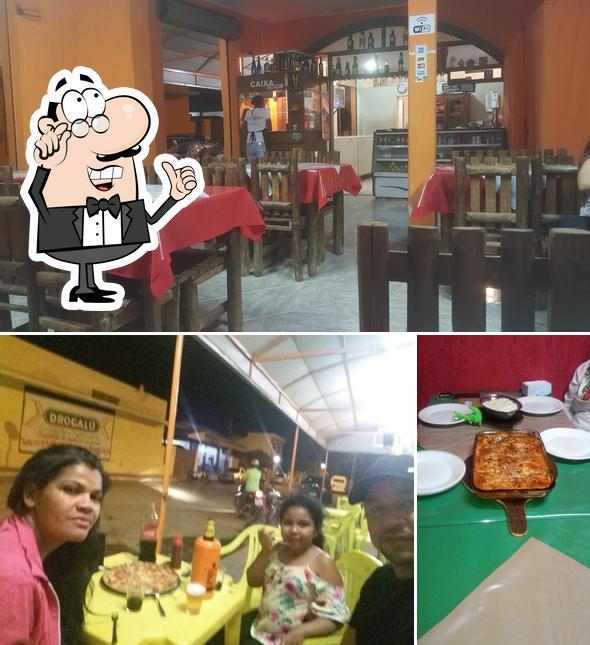 O interior do Pizzaria Massas Lukarelli