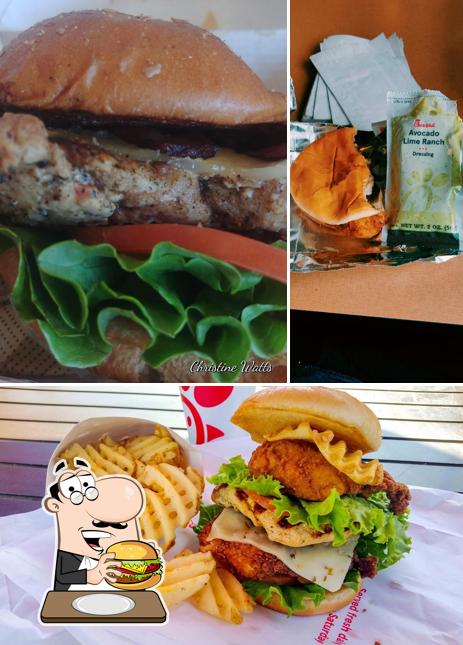 Get a burger at Chick-fil-A
