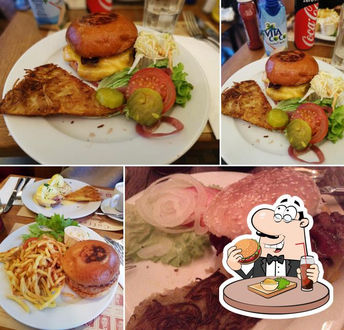 Treat yourself to a burger at Coffee Parisien