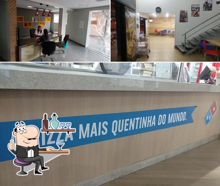 O interior do Domino's Pizza - Jardim Botânico