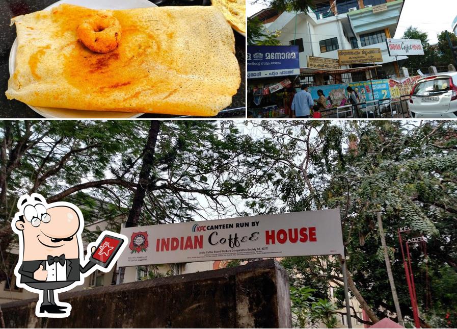 Indian Coffee House is distinguished by exterior and food