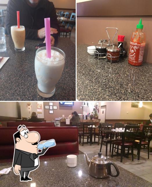 Among various things one can find drink and interior at Hung Phat Vietnamese Noodle House
