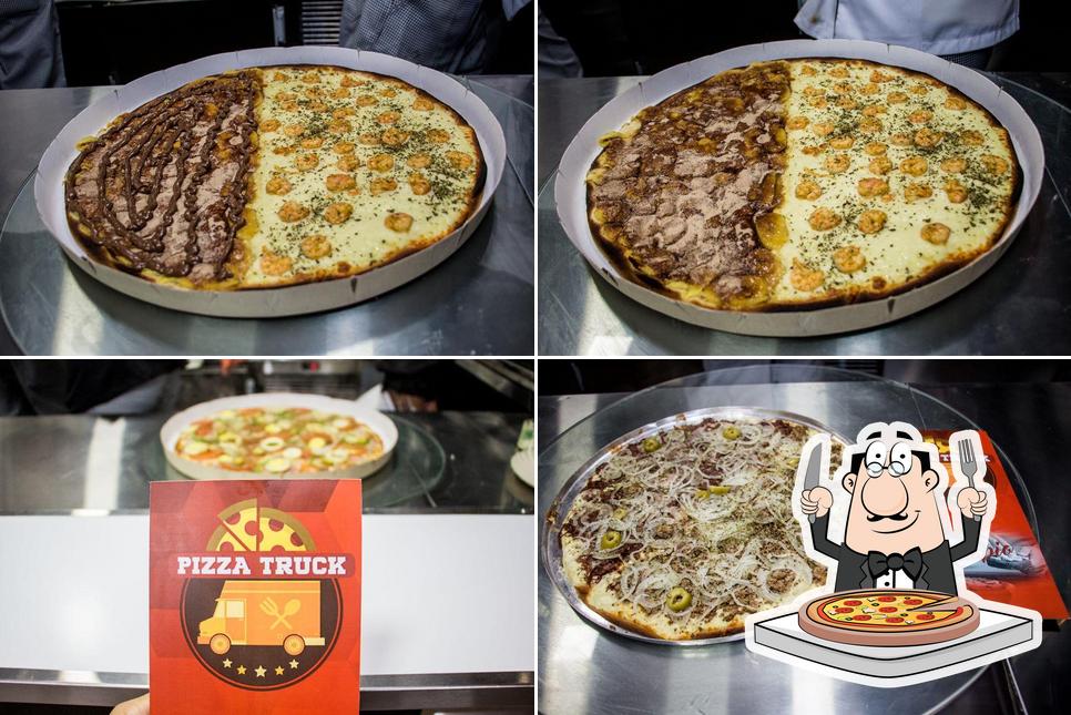 Peça diferentes tipos de pizza