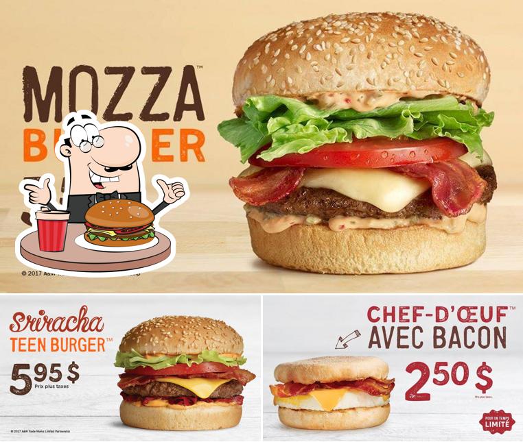 Faites-vous plaisir avec un hamburger à A&W Canada