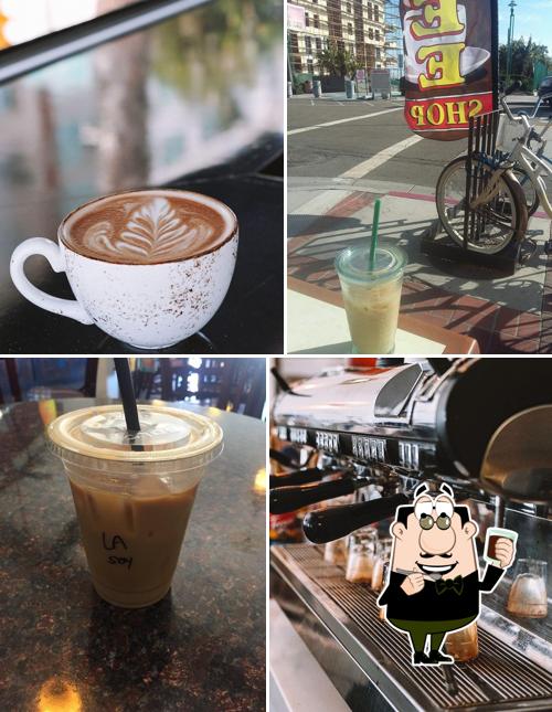 Enjoy a beverage at Pier View Coffee Co