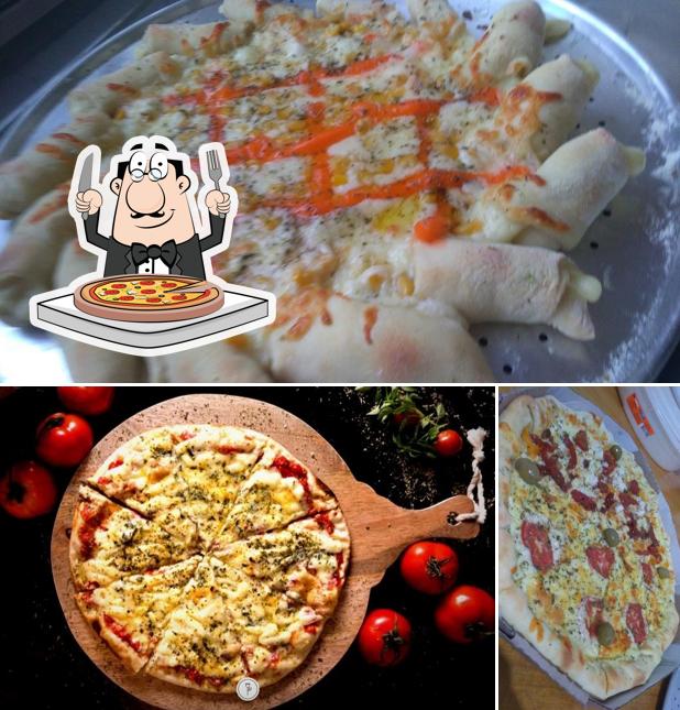 Experimente pizza no Pizzaria Do Mestre