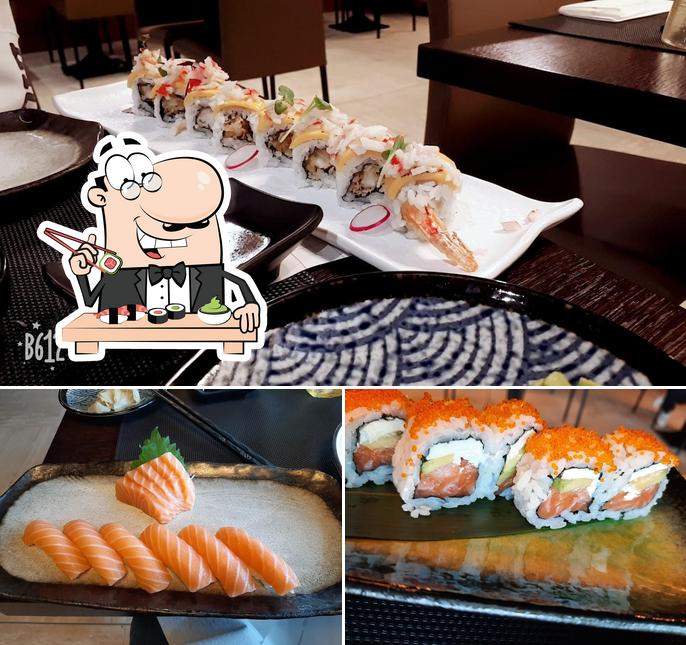 Scegli le diverse opzioni di sushi