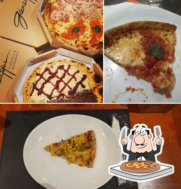 Escolha pizza no Giuseppe Pizzeria