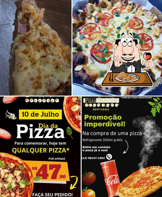 Consiga pizza no Pizzaria Restaurante Sottille Bertioga