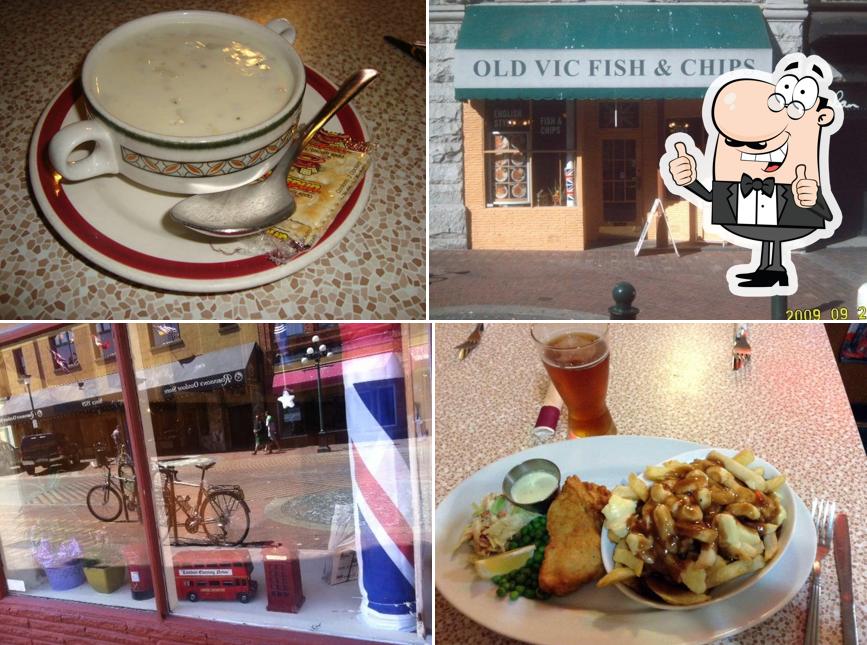 Voici une photo de Old Vic Fish & Chips, plus Food