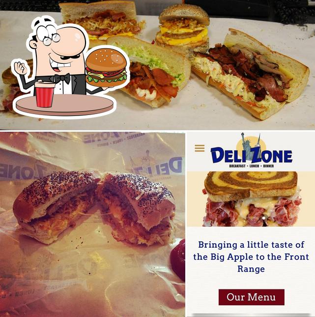 Order a burger at Deli Zone on The Hill