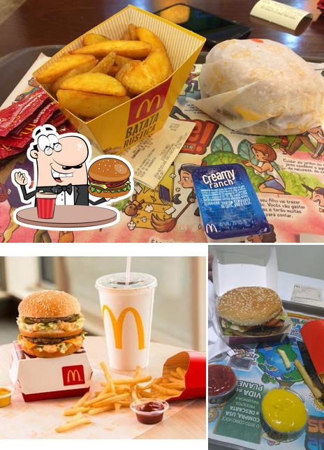 Consiga um hambúrguer no McDonald's