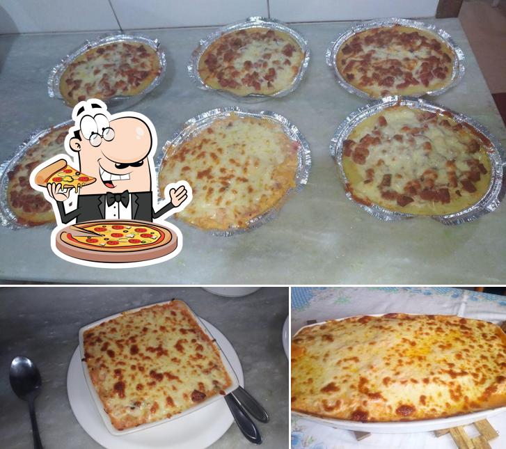 Experimente pizza no Dutra Lanches