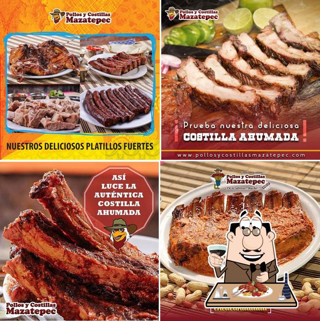 Попробуйте блюда из мяса в "Pollos Mazatepec"