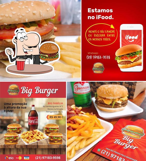 Os hambúrgueres do Big Burger irão satisfazer uma variedade de gostos