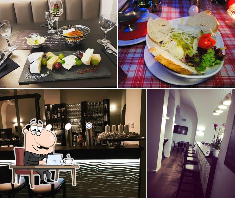 Observa las fotografías donde puedes ver interior y comida en Restaurant La Vie - Französische & Elsässische Küche