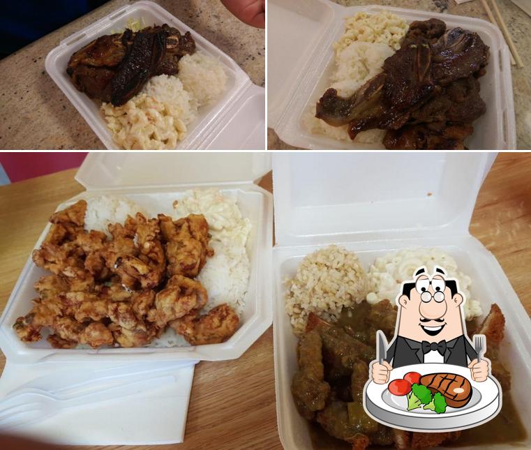 Meat meals are offered by L&L Hawaiian Barbecue