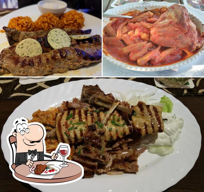 Try out meat meals at Akropolis