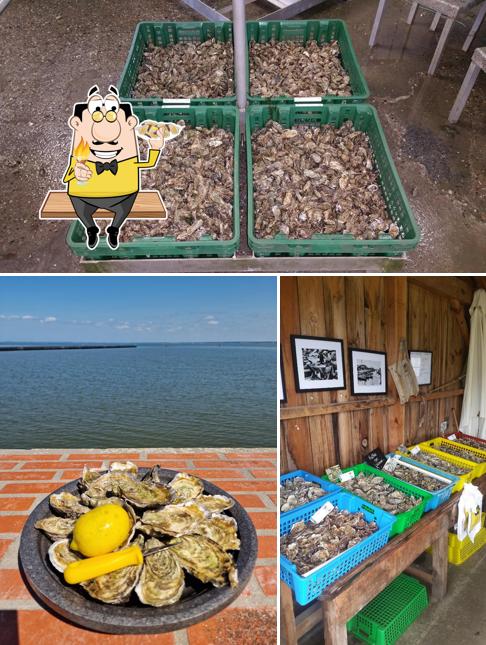 Prenez des fruits de mer à La Cabane à Ludo