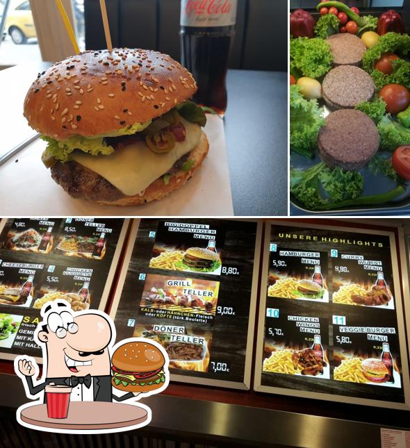 Bestellt einen Burger bei Döner & Burger ELBIS