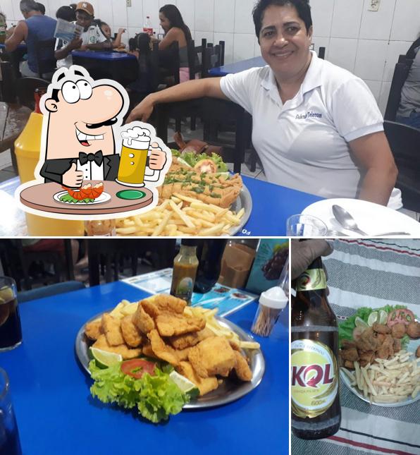 Restaurante Casa Do Peixe serve uma opção de cervejas