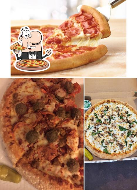 Get pizza at Papa Johns Pizza