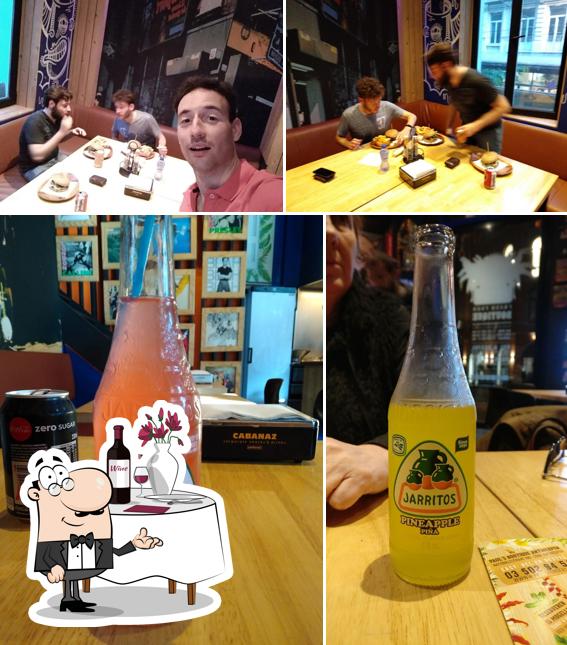 Mira las imágenes que muestran comedor y bebida en Beastie Burgers