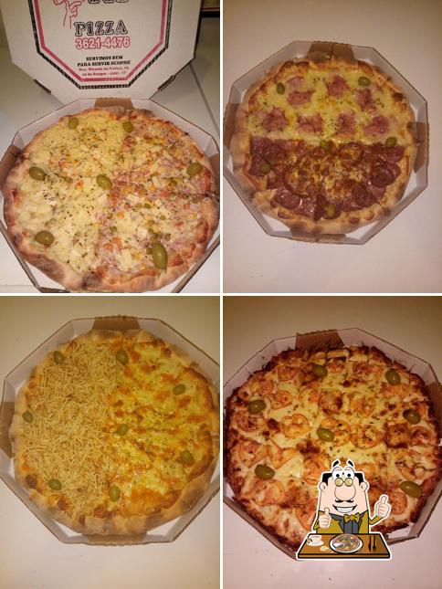 Peça diversos variedades de pizza