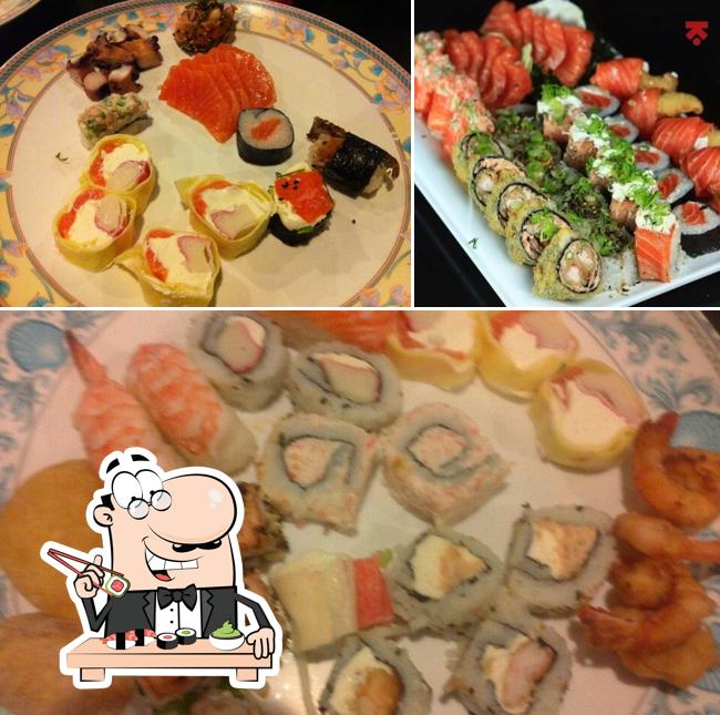 Try out various sushi options