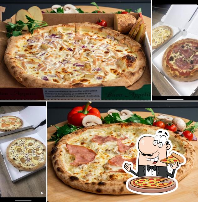 Prenez différents types de pizzas