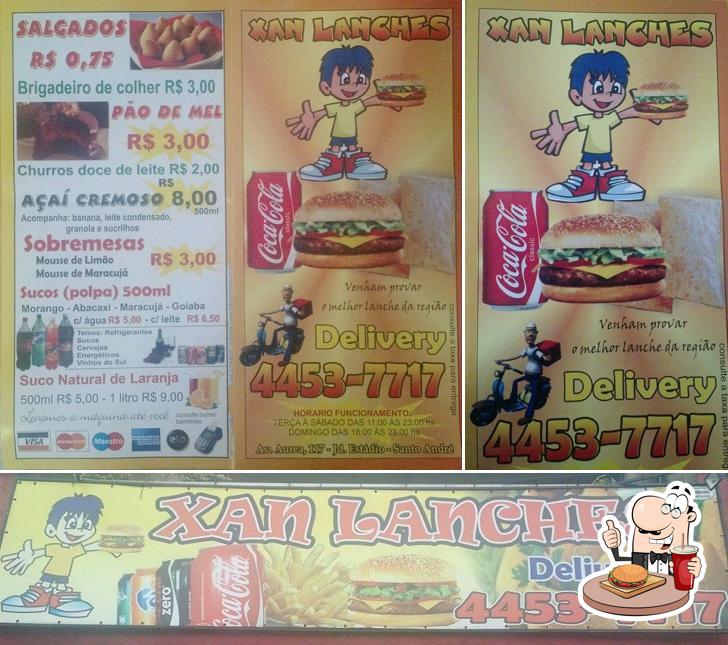 Consiga um hambúrguer no Xan Lanches