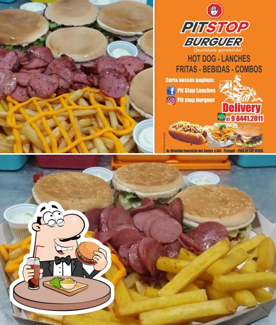 Experimente um hambúrguer no Pit Stop Balneário Perequê