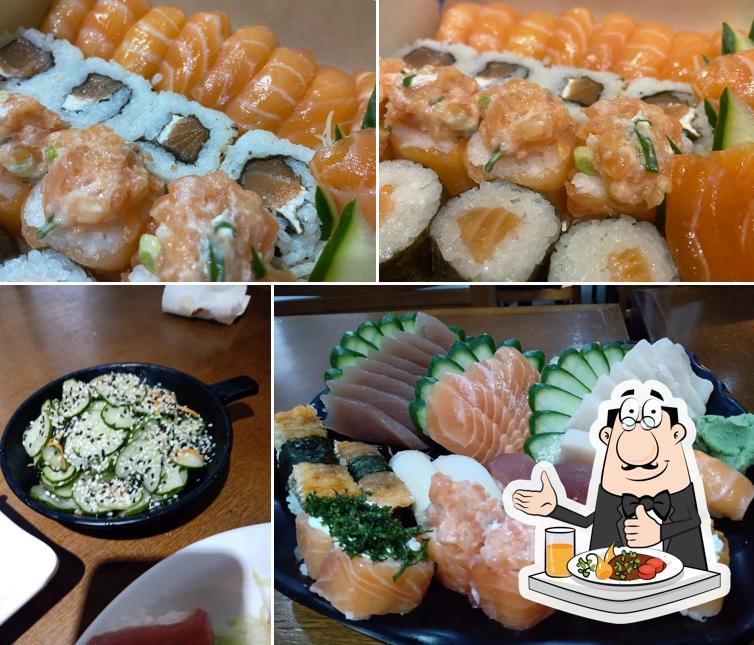 Comida em sajiky sushi