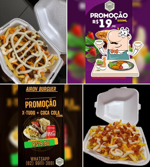 Comida em Airon Burguer sanduicheria