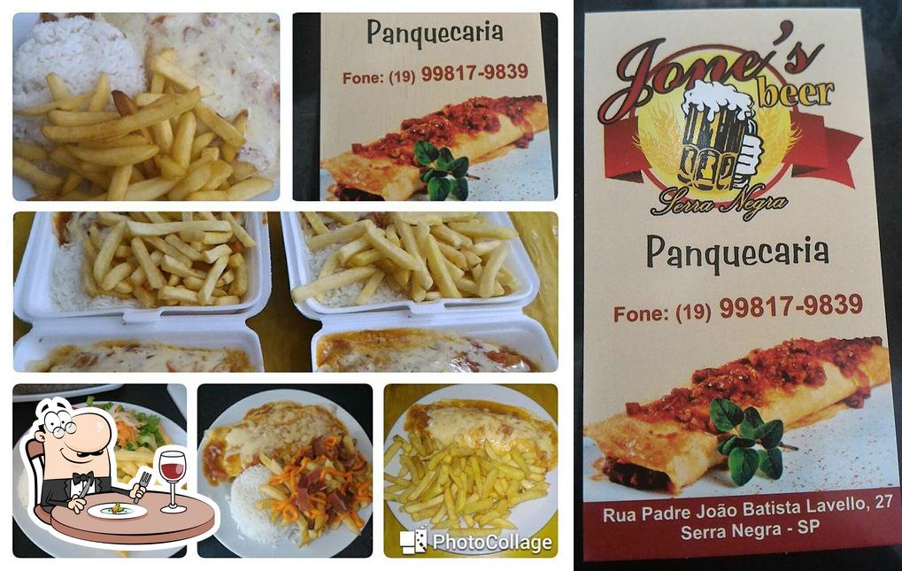 Platos en Jone's Panquecaria Serra Negra SP