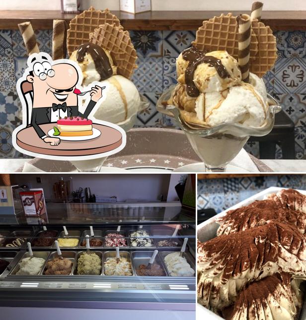 La Gelateria in piazzetta propone un'ampia selezione di dessert