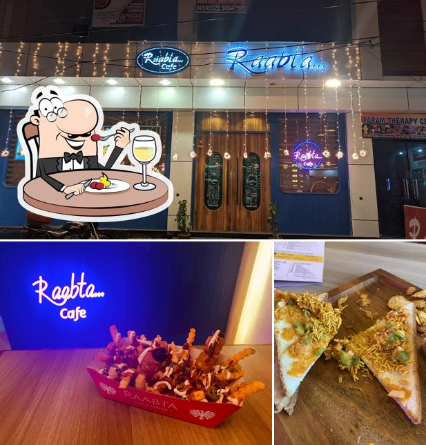 Among different things one can find food and exterior at PizzaTalk by Raabta