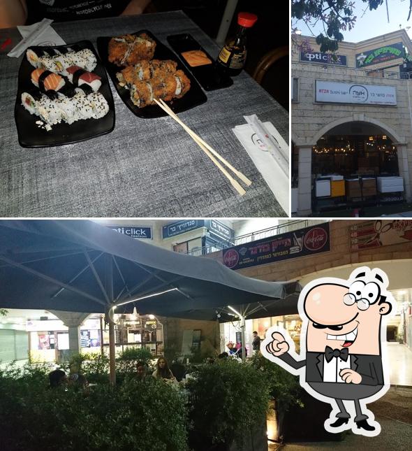 Las fotos de exterior y comida en אצה סושי בר